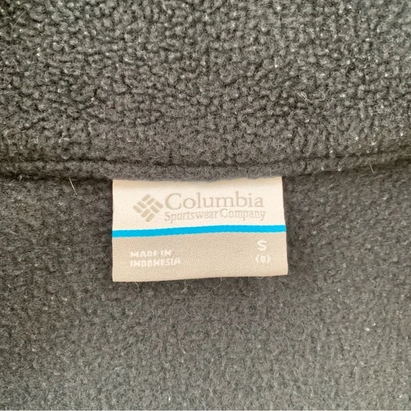 Columbia Fleece Jacket Full Zip Black - Picture 7 of 9